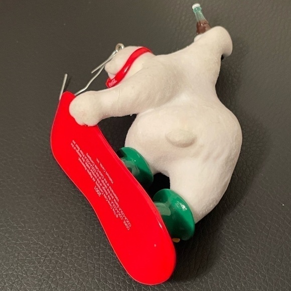Hallmark Cool Sport Coca Cola Polar Bear Ornament Coke With Box - Picture 3 of 4